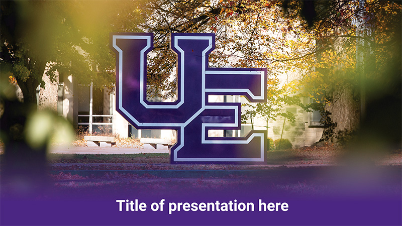 UE PowerPoint Template 2 Cover