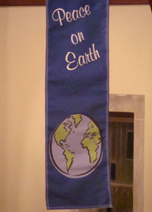 Peace on Earth banner