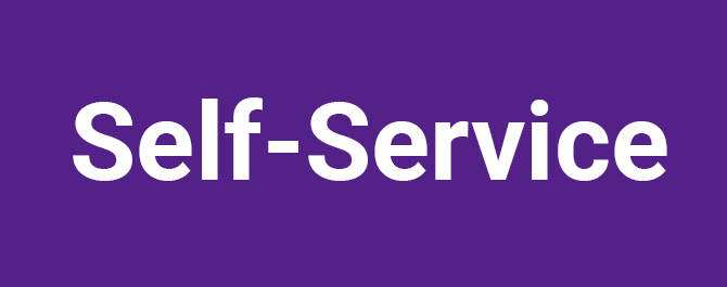 Self-Service button