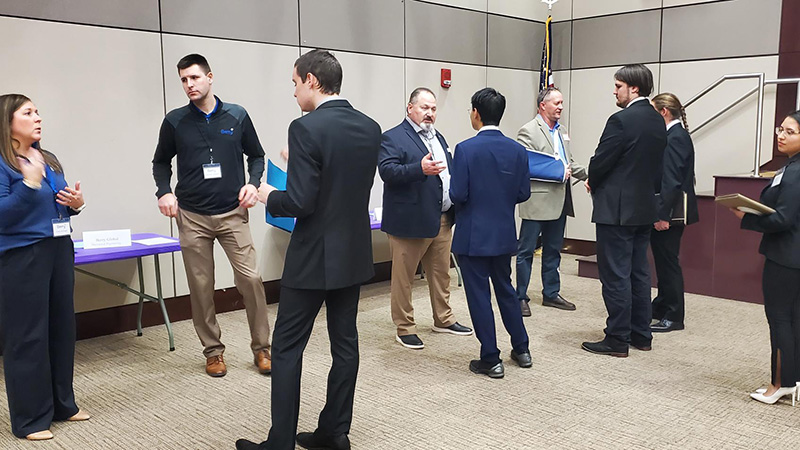 Attendees at an Engineering Career Forum