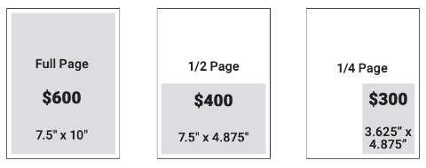 Career Guide Ad Sizes and prices