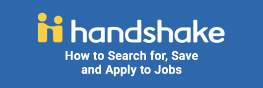 Search for, Save, and Apply to Jobs in Handshake