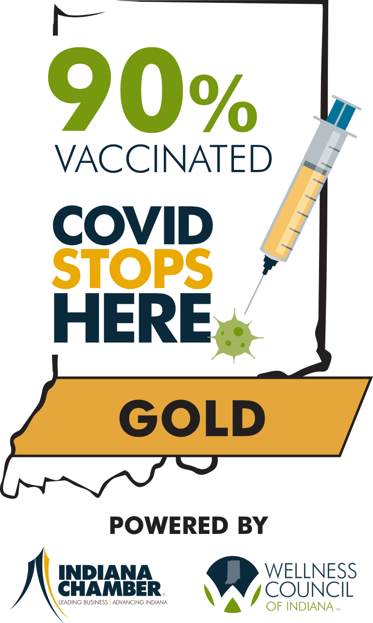 Covid Stops Here Badge