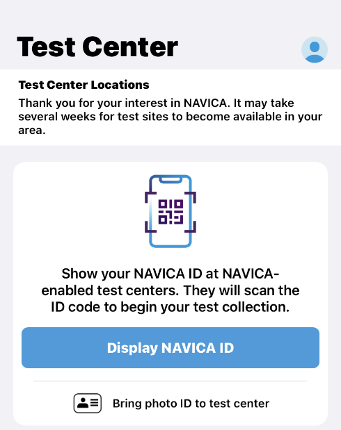 Test Center Screenshot