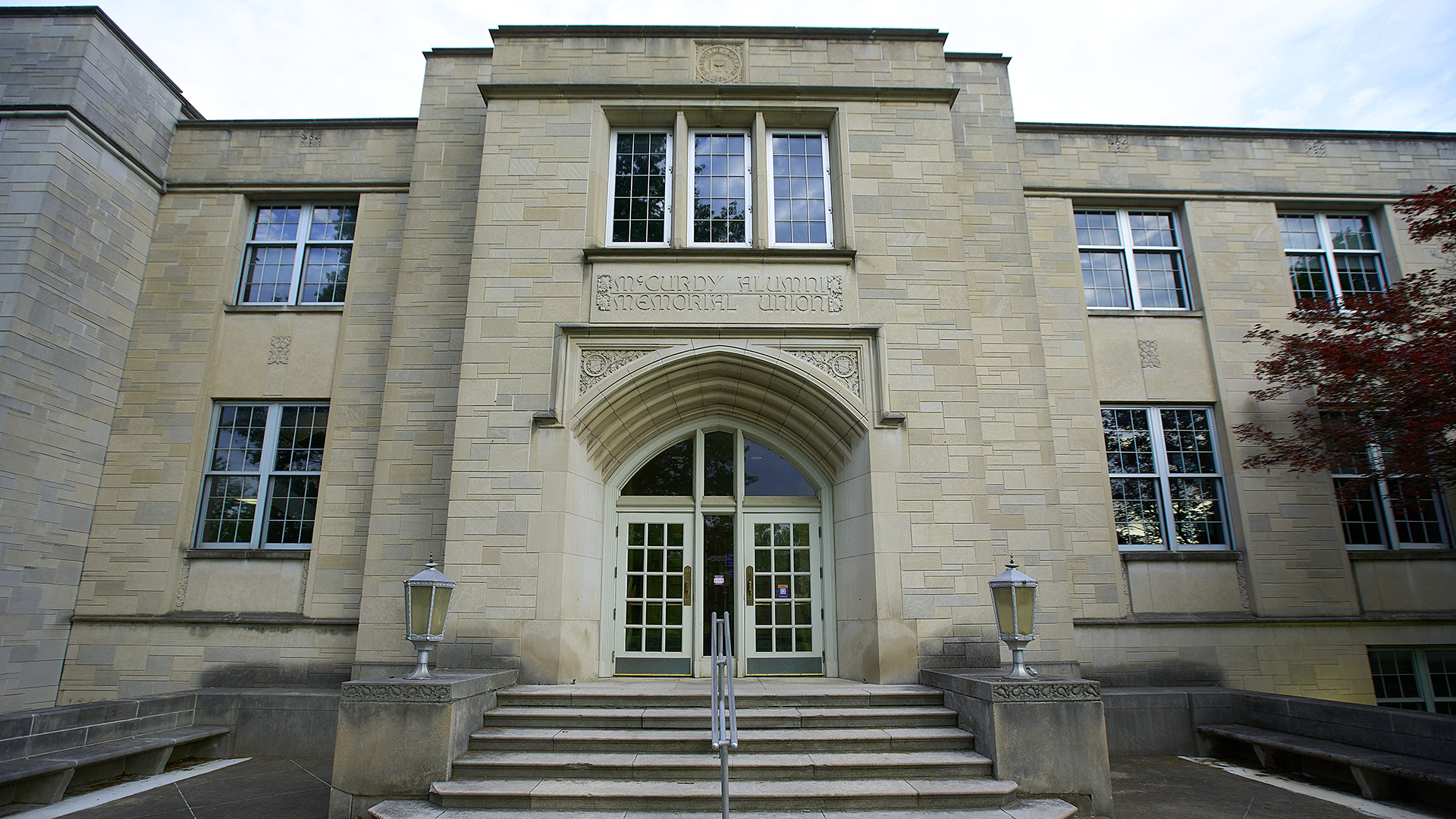 McCurdy Alumni Memorial Union entrance