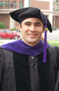 Jesse Miller at graduation