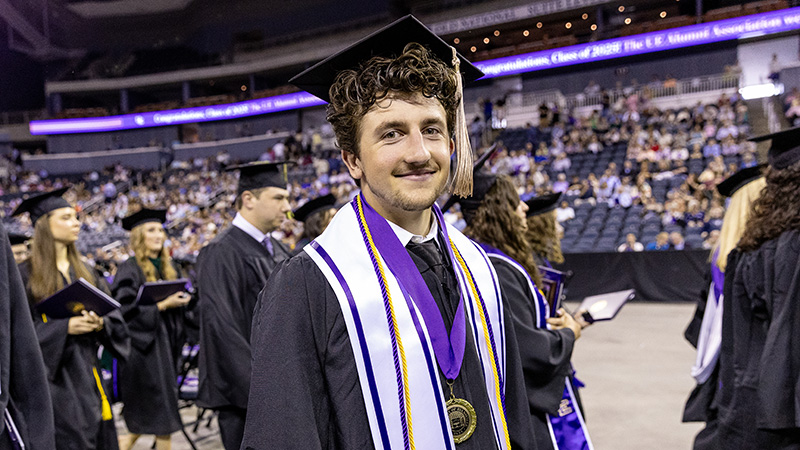 Honors graduate at graduation