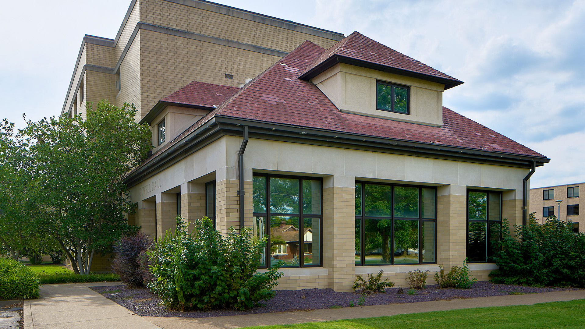 Powell Residence Hall entrance