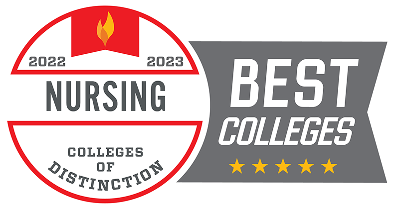 Colleges of Distinction Best Colleges Nursing Badge