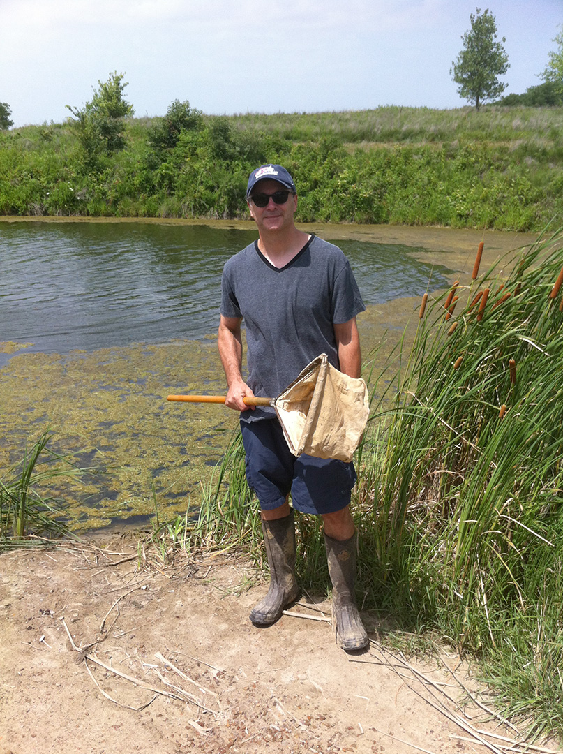 Dale Edwards in the field