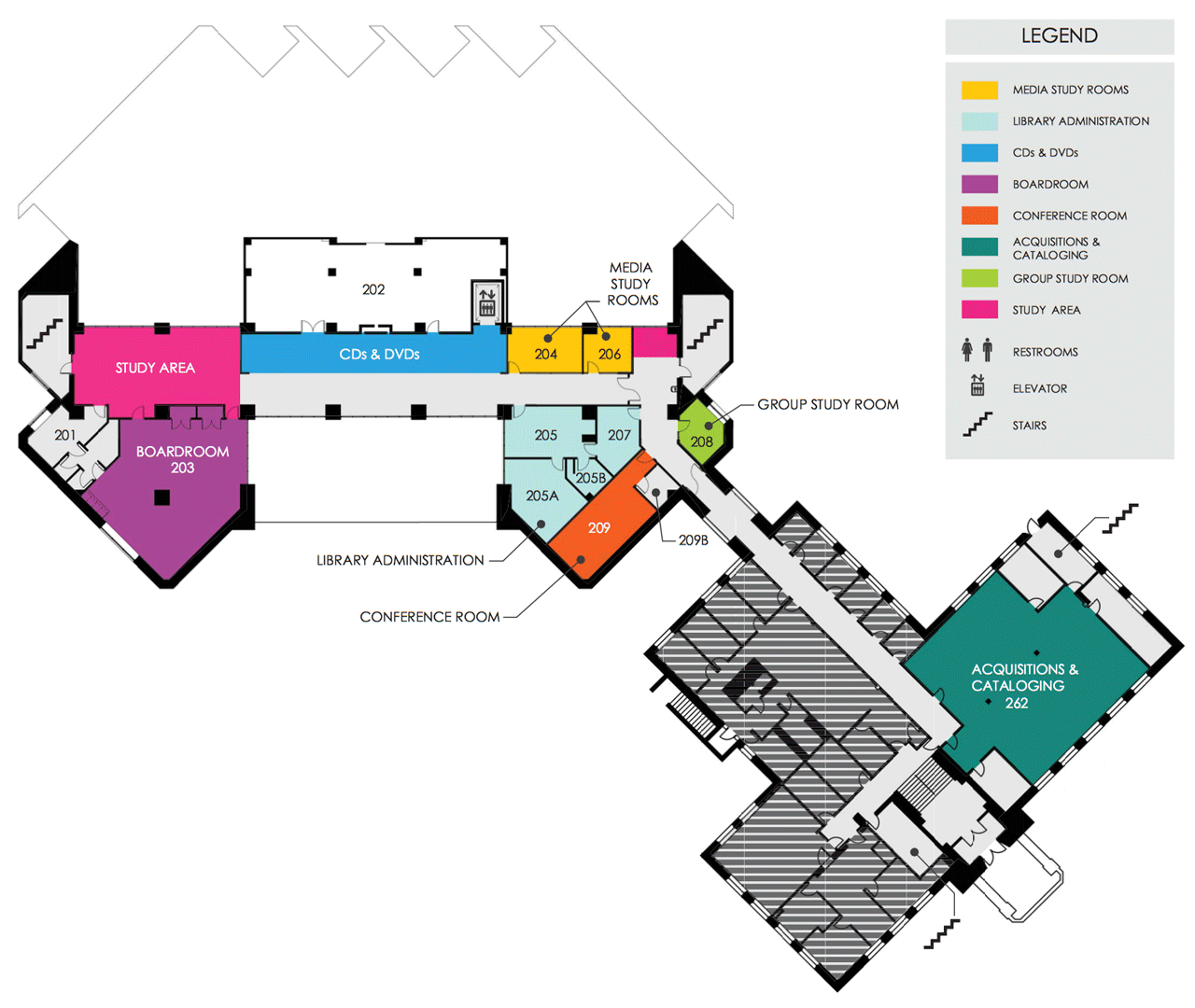 Library Floor 2 Map