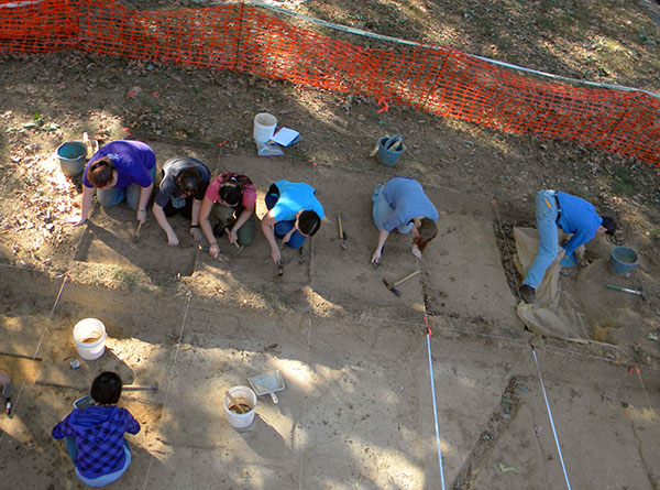 Tin City excavation team on site