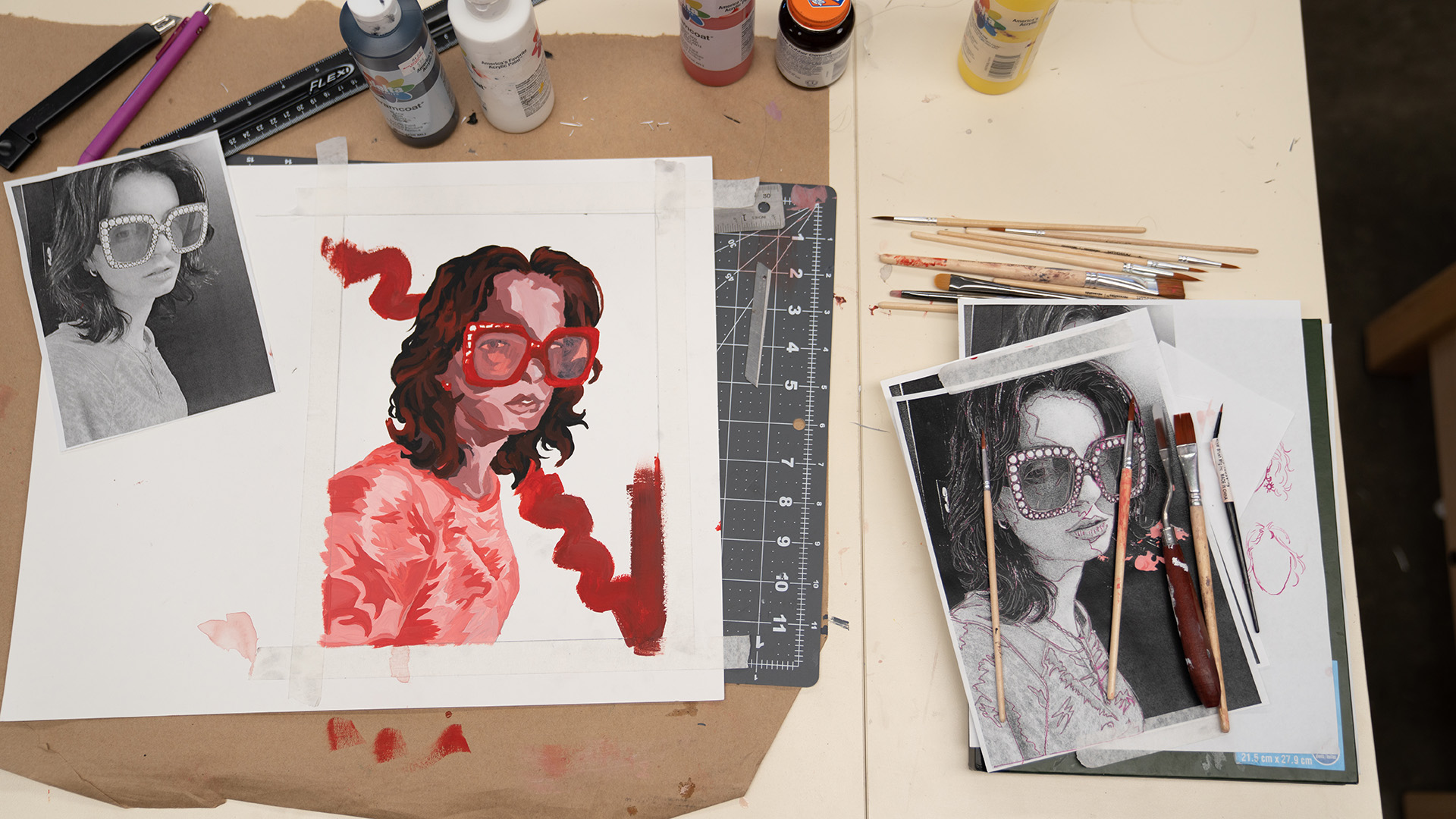 Studio Art worktable