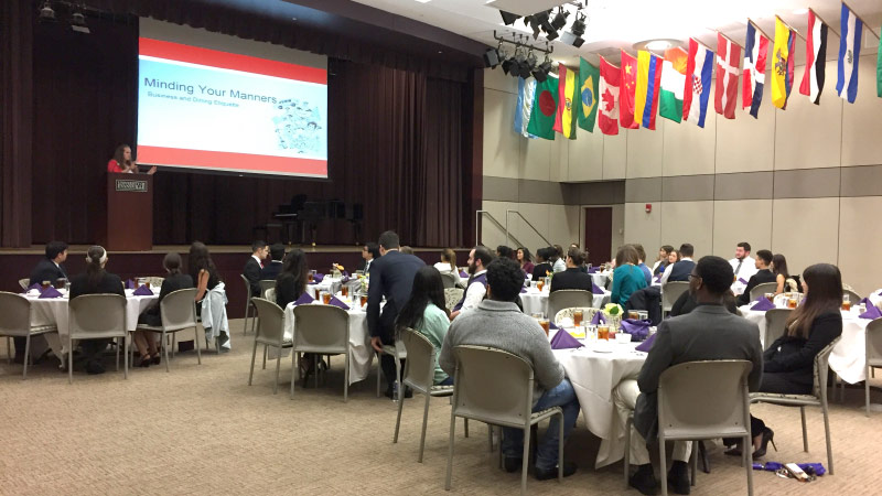 Accounting Club etiquette dinner