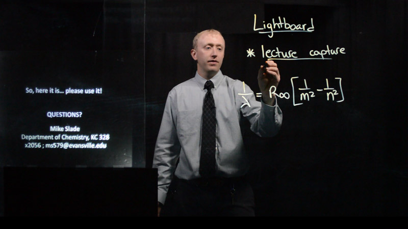 Mike Slade using Lightboard