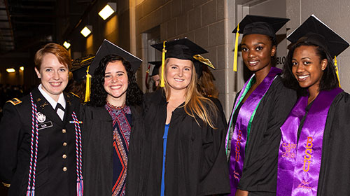 Sociology and criminal justice graduates at Commencement