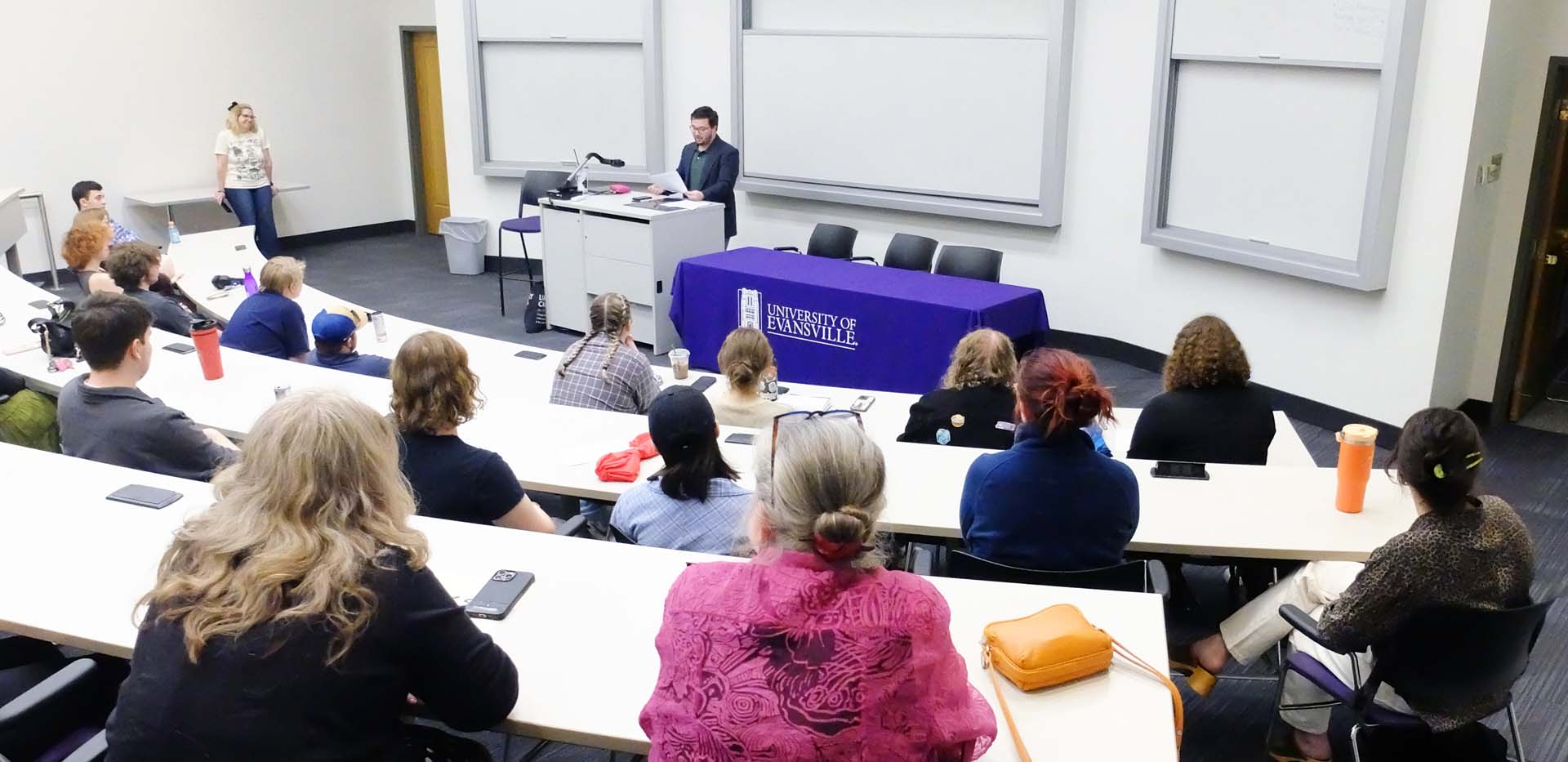 The Litfest began with the Senior Coffee Hour Reading.
