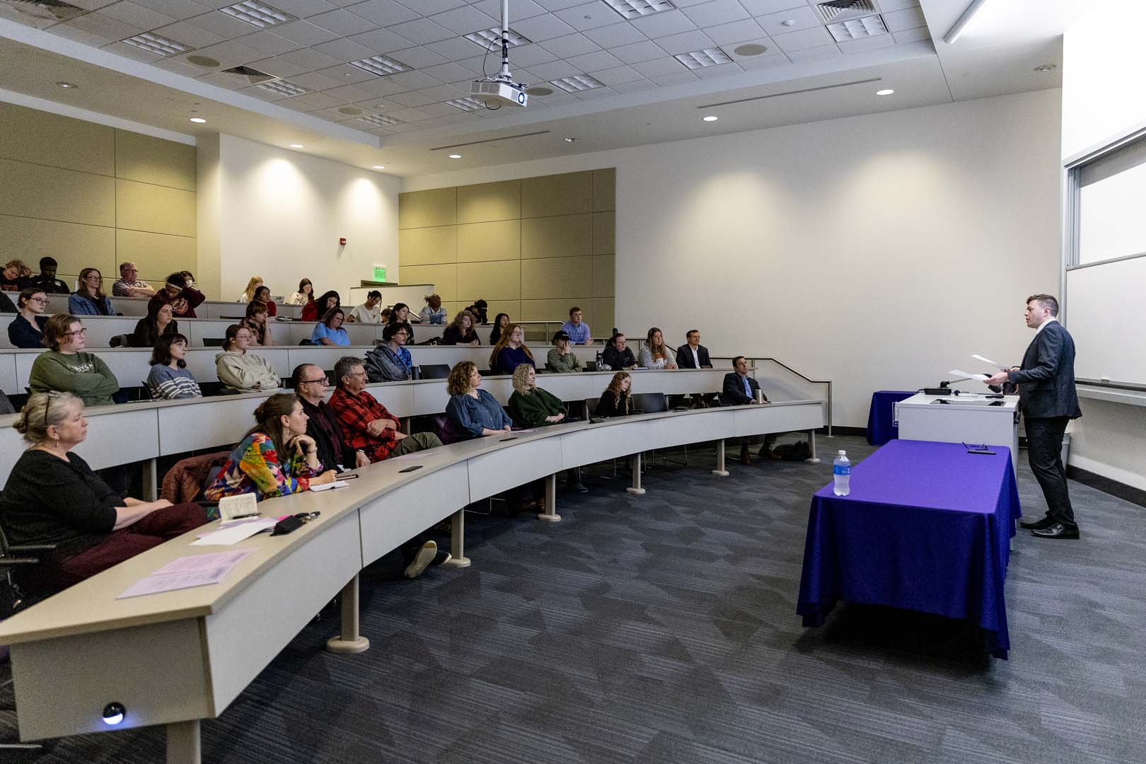 The conference continued on the Friday with the Hemminger-Brown lecture at the Melvin M. Peterson Literary Forum.