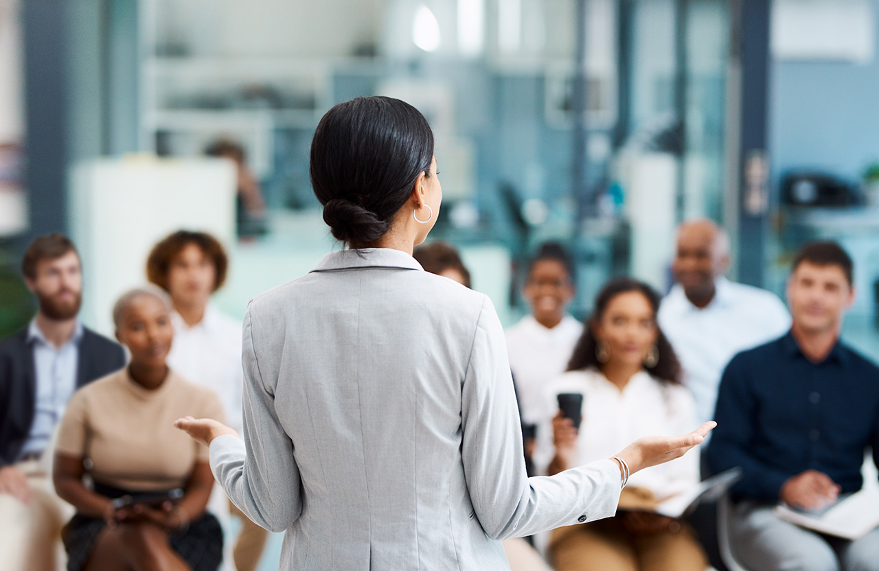 Woman speaking