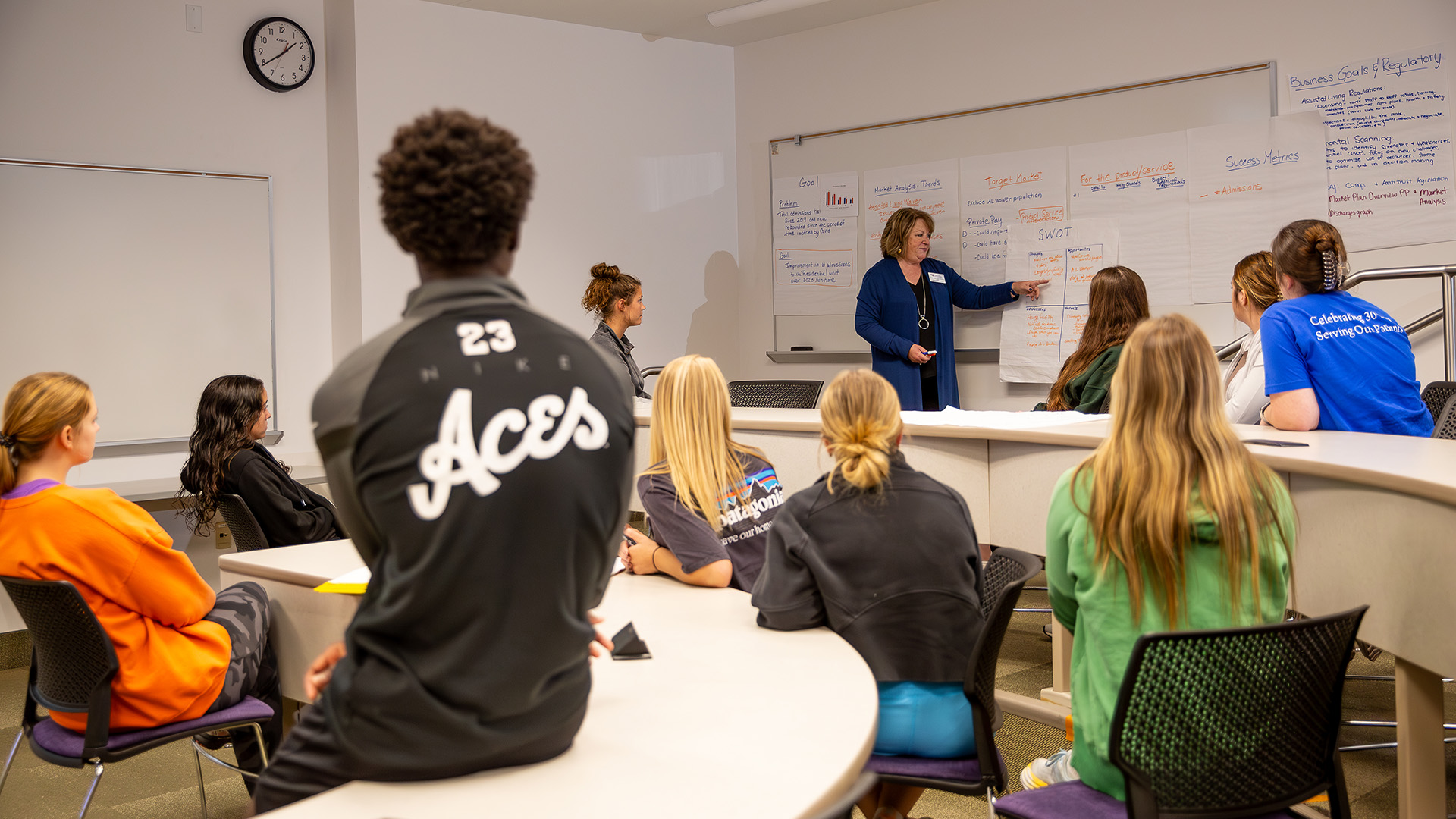 Barbara Cash with HCA class
