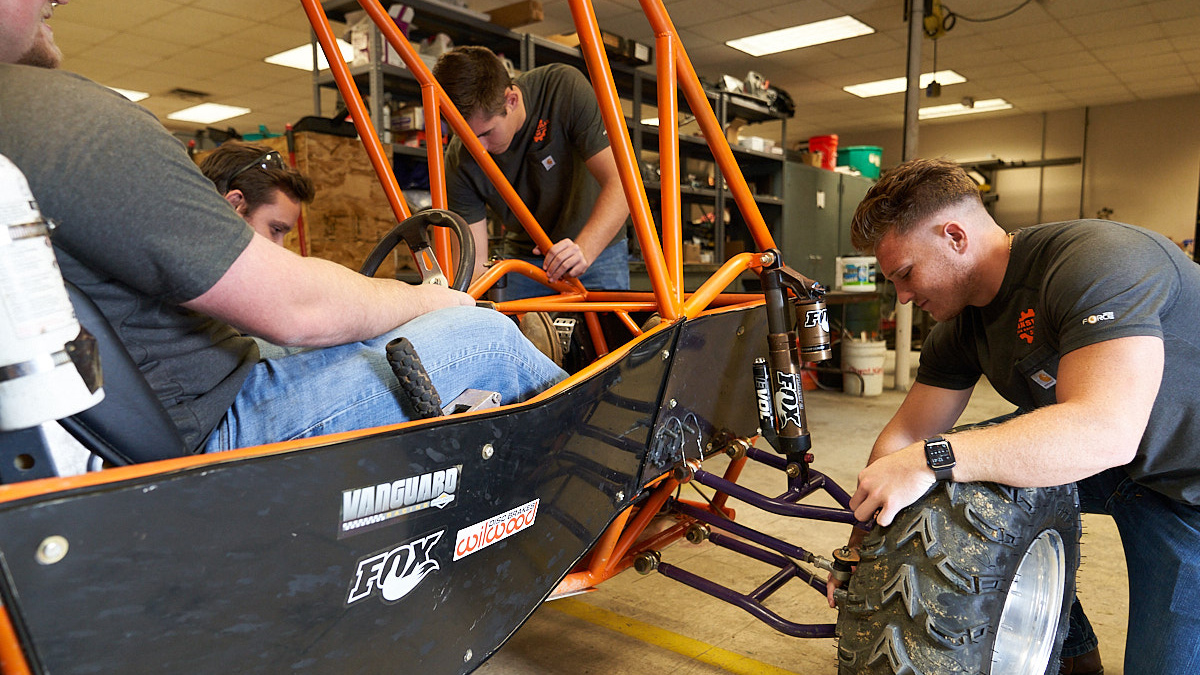 Baja Buggy Project students