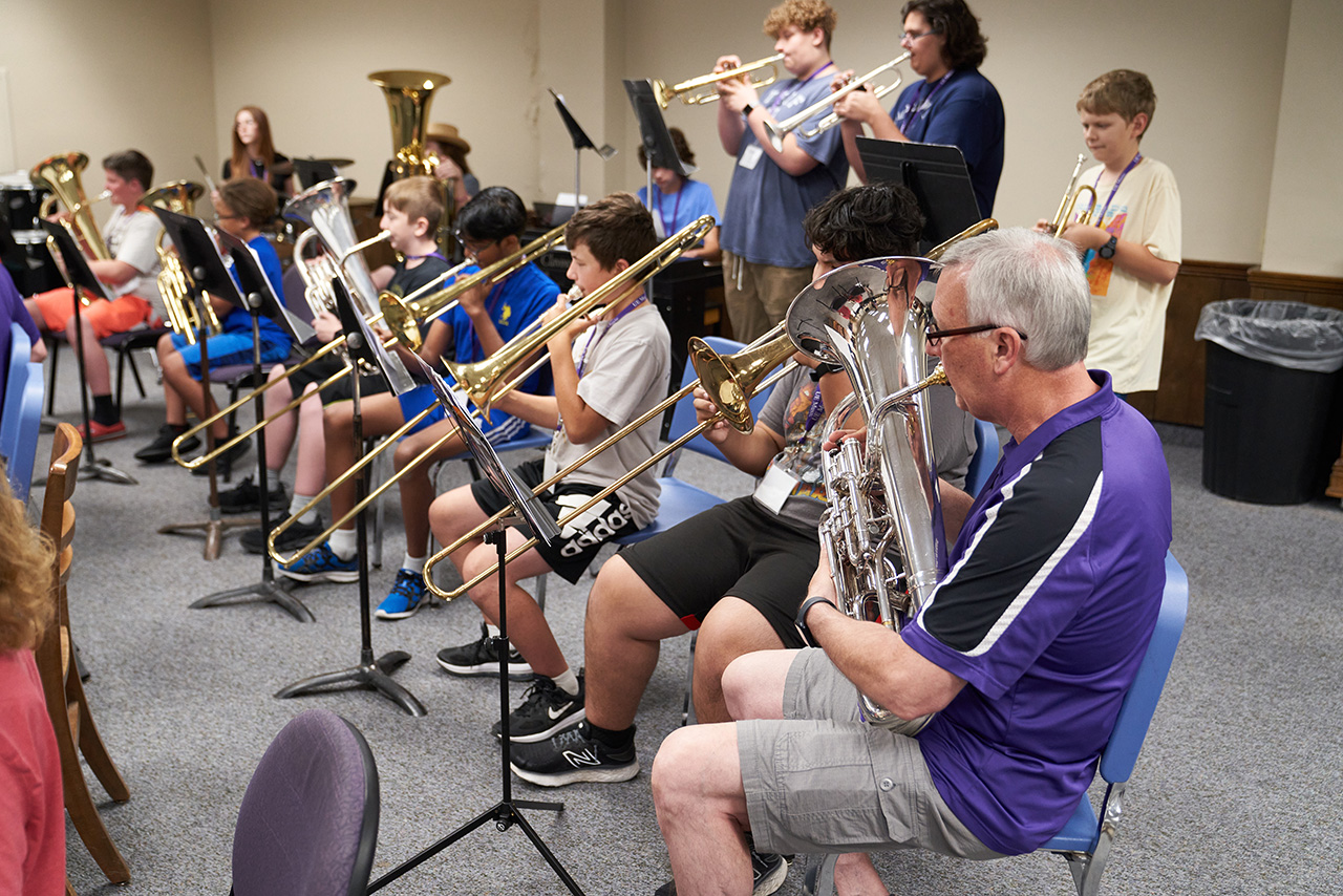 Band Camp students playing