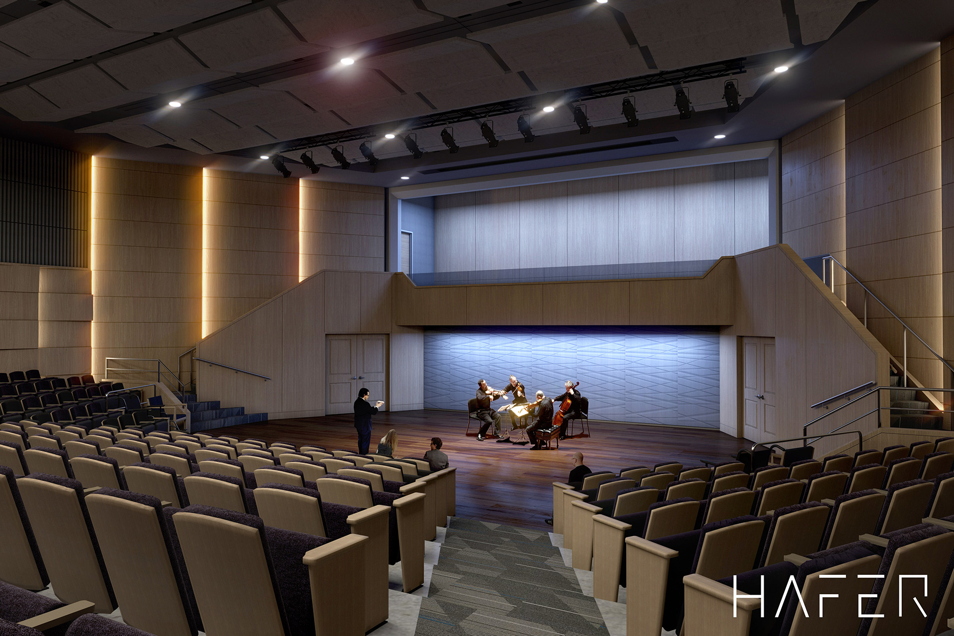 Wheeler Concert Hall Performance example rendering
