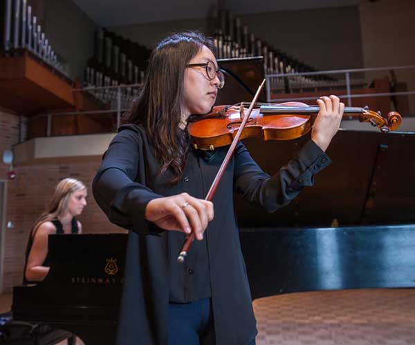 Strings violin player