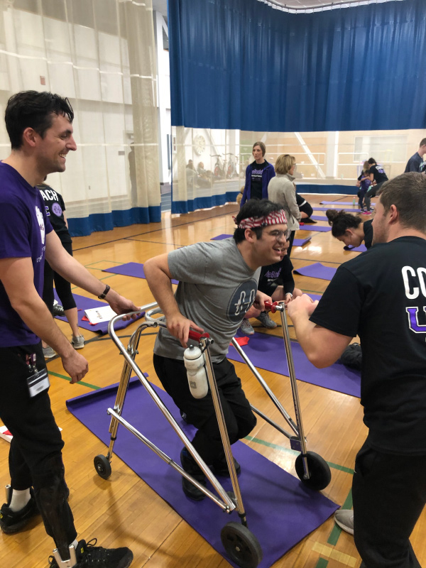 AceBuddies patient with walker