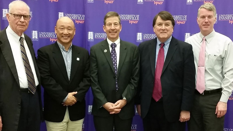 Dr. Kazee and Political Science faculty with US representatives