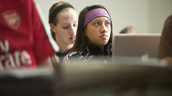 Public Health students in class