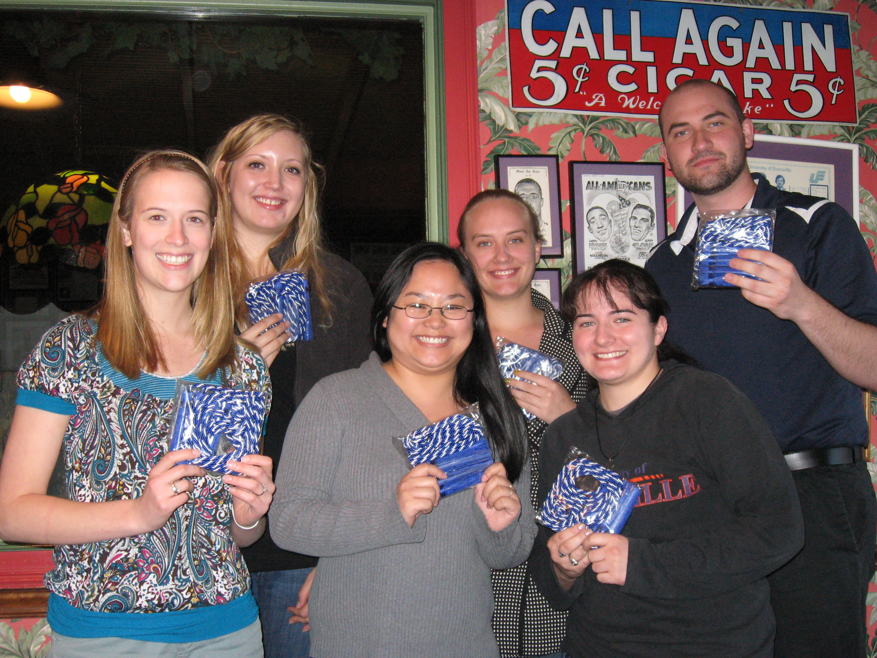 Pi Gamma Mu students giving send-off