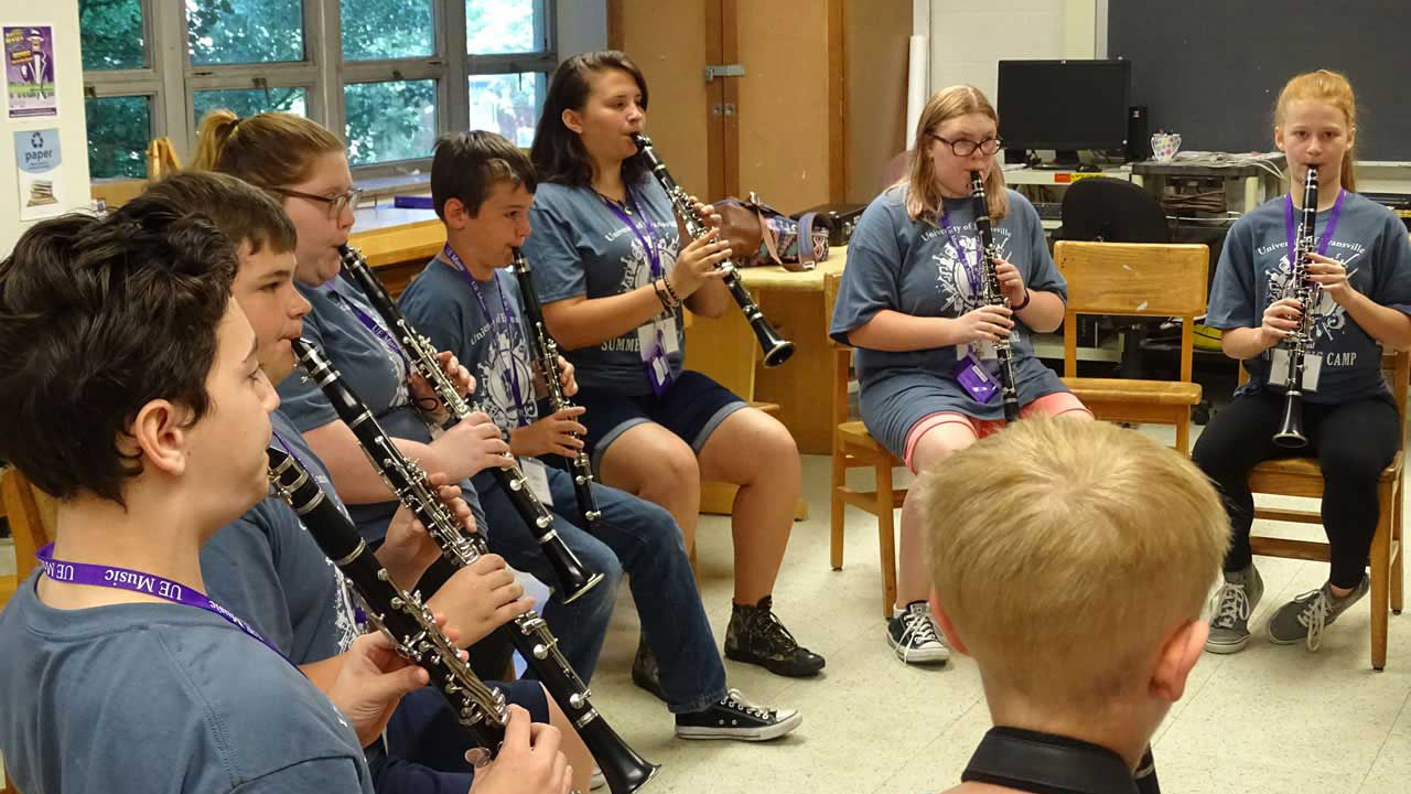 Wesley Shepard Music camp students