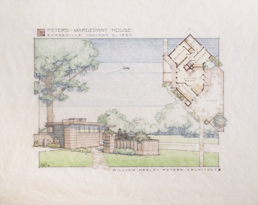 Peters-Margedant House drawing