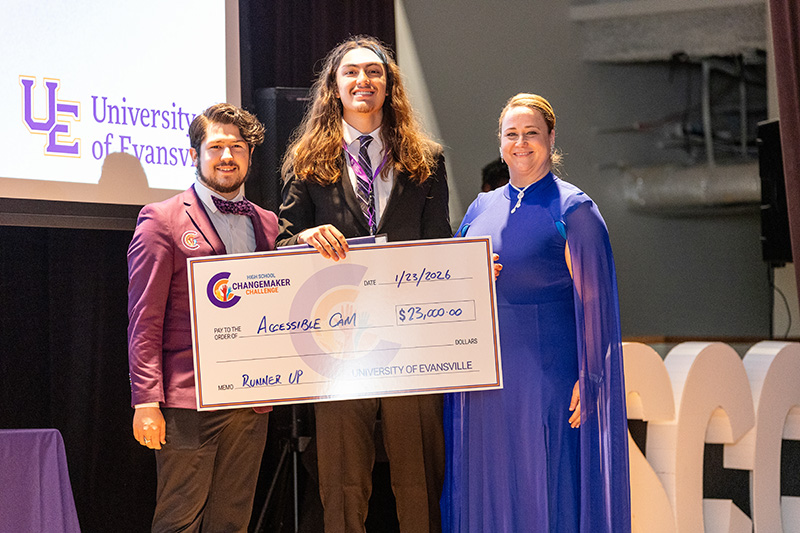 Accessible Cam team with check