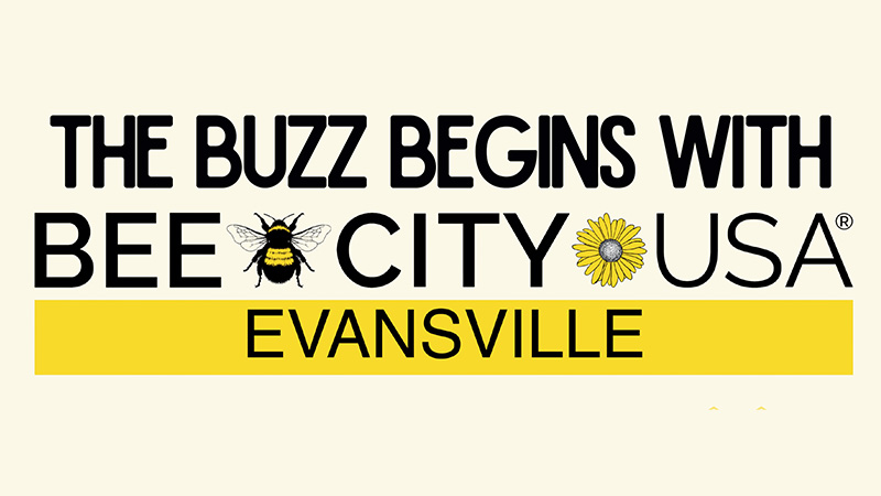 Bee City USA Evansville Logo