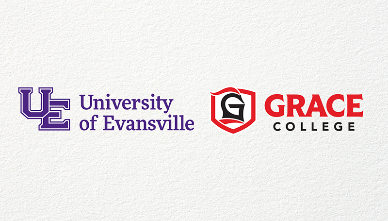 UE and Grace College logos