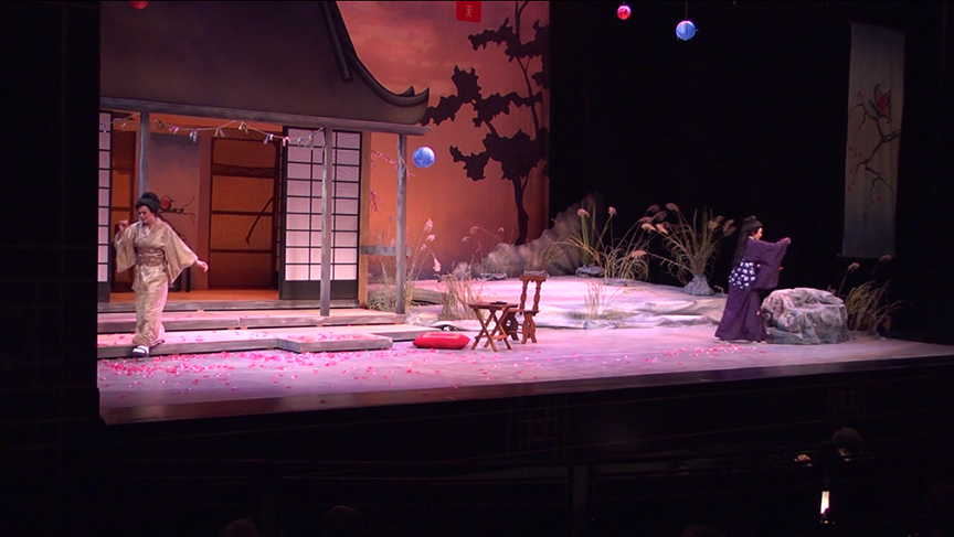 A scene from Madame Butterfly stage performance