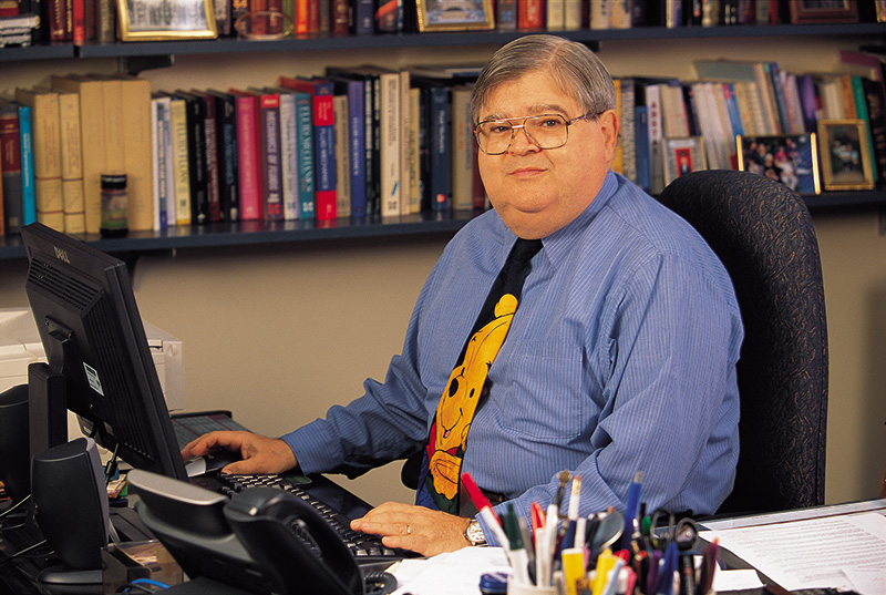 Philip Gerhart sitting at desk