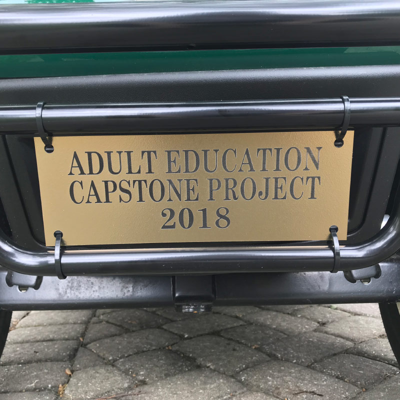 Recycling Golf Cart License Plate