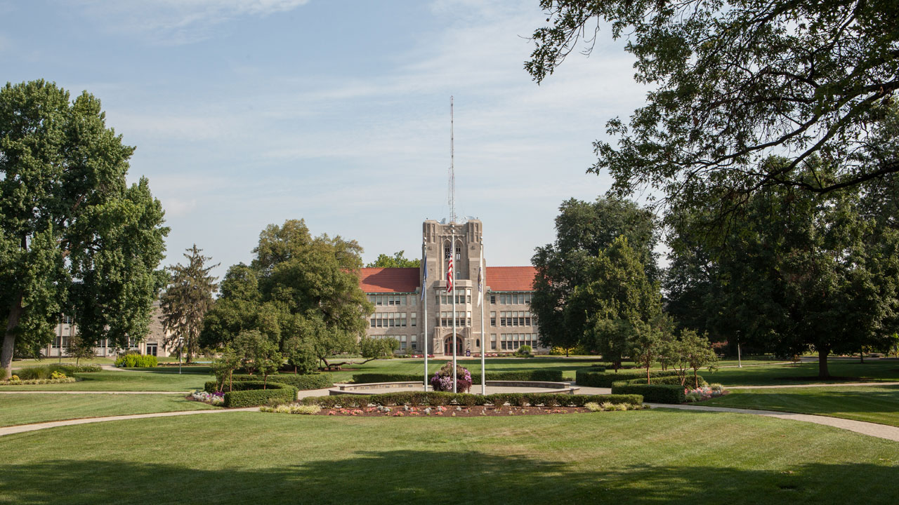 Olmsted Administration Hall from front oval