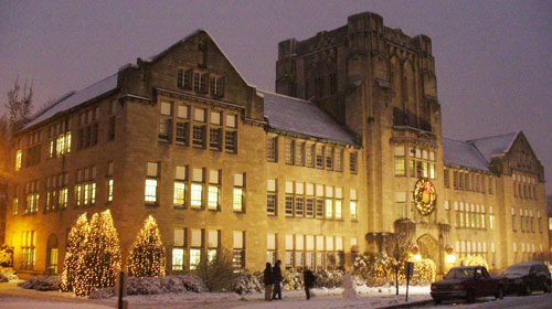Olmsted Administration Hall in Winter