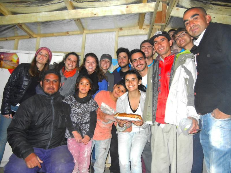 Amanda with a Buenos Aires family.