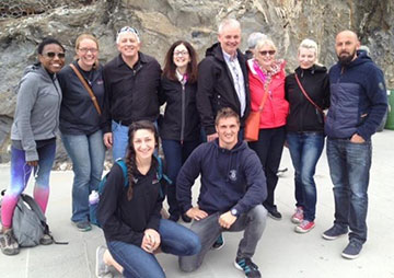 Boat tour in Cinque Terre, Italy with members from Australia, London, Germany, and Connecticut, USA