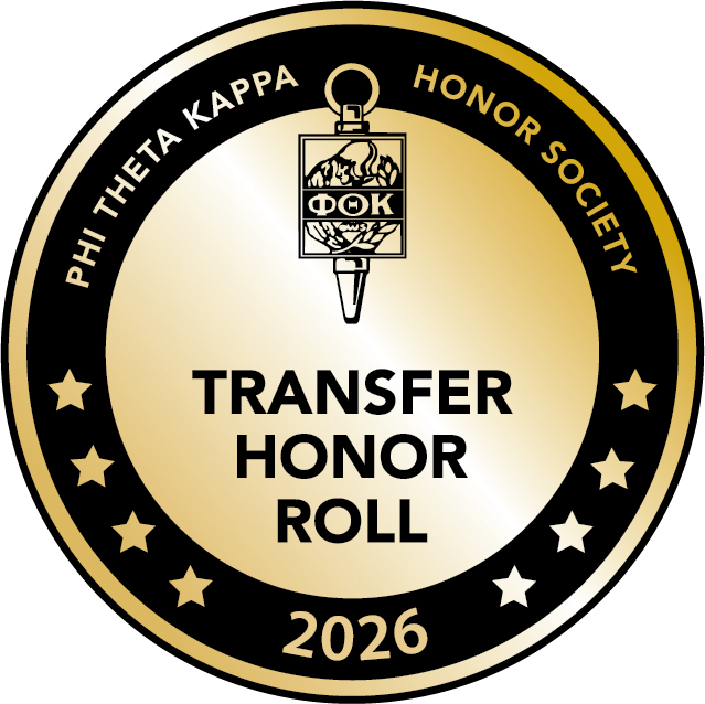 PTK Transfer Honor Roll Badge for 2026